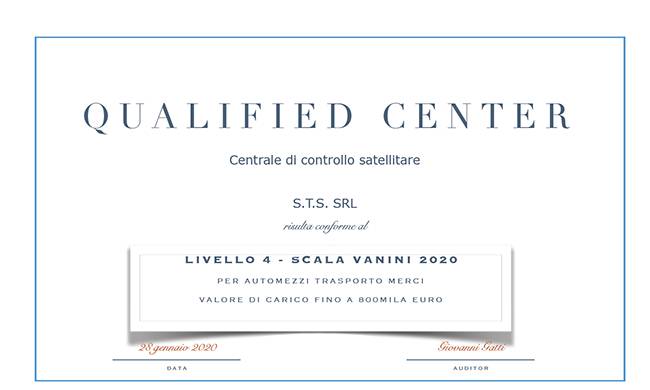 Certificazione Scala Vanini
